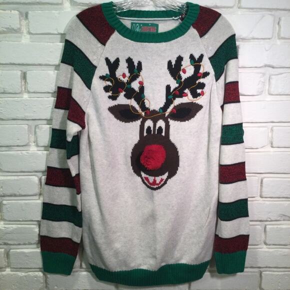 Ugly Christmas Sweater Other - Ugly Christmas Sweater Reindeer themed adult medium